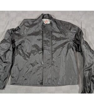 Joe Rocket Black Nylon Motorcycle Jacket Liner Dual Zip Snap Cuff Mens Lg